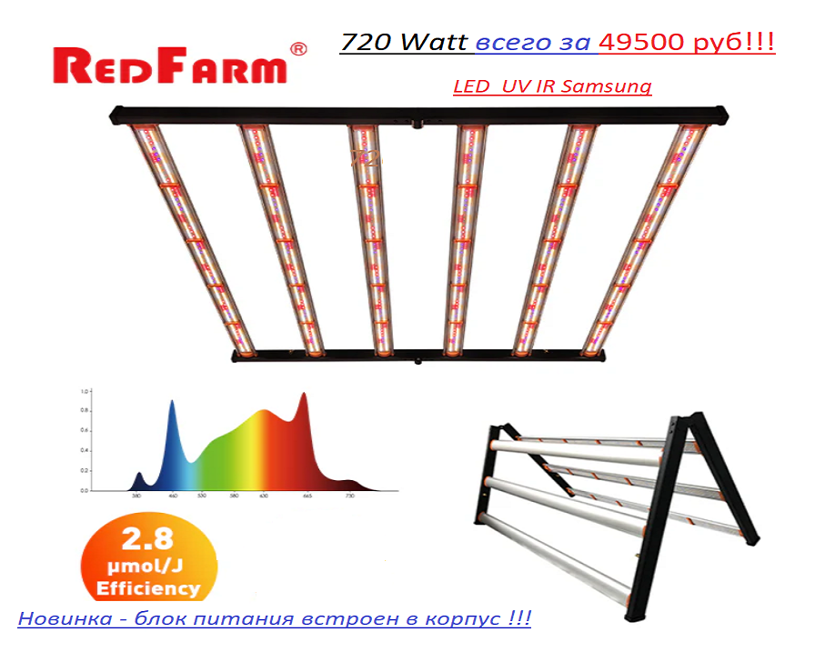Светильник Redfarm 720 W Green Formula всего за 49500 рублей!!!
